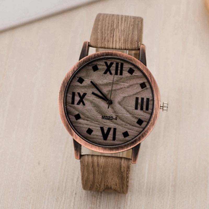 PU Leather Quartz Wrist Watch