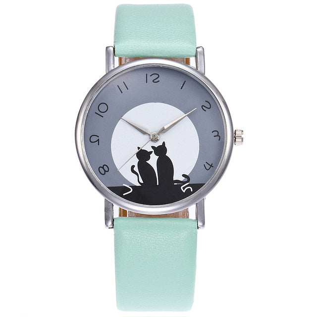 Fashion Lovely Cat Watch