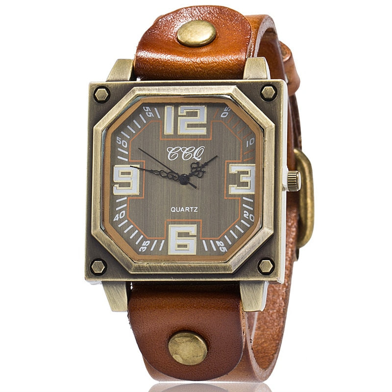 Vintage Cow Leather Watch